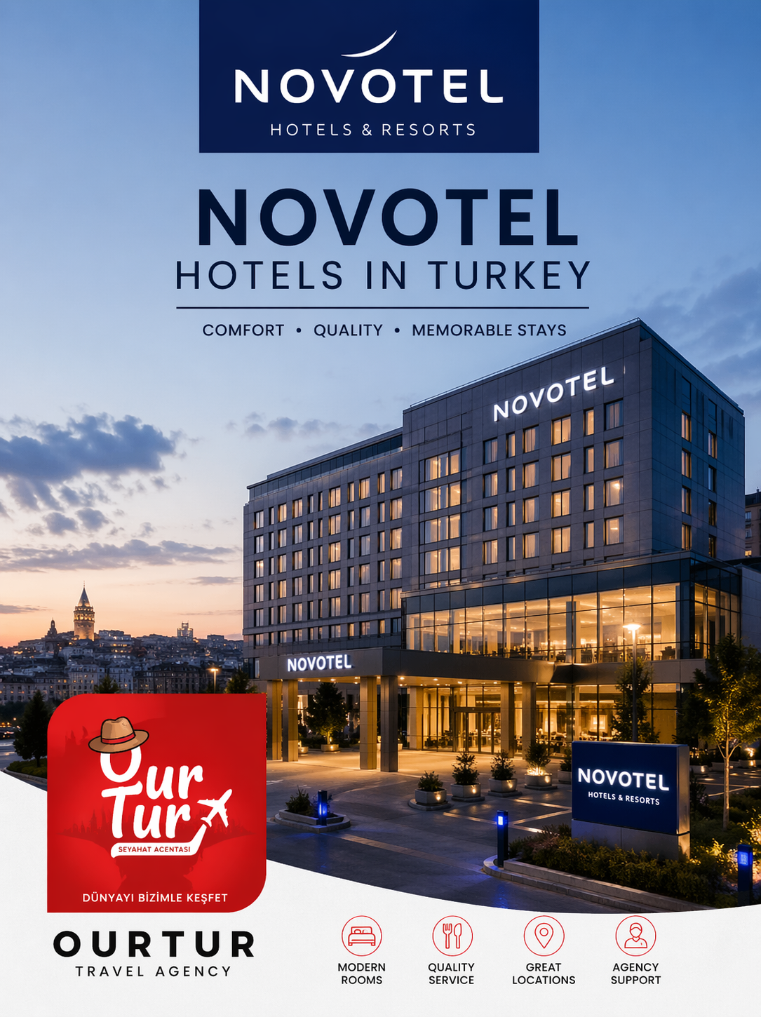 Novotel Hotels in Turkey | Best Deals & Booking with Ourtur